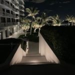Commercial Condo Pool Area Outdoor and Exterior Landscape Lighting in Palm Beach
