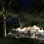 Commercial Water Feature Outdoor and Exterior Landscape Lighting in Palm Beach Gardens