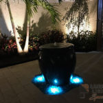 Residential Courtyard Outdoor and Exterior Landscape Lighting in Jupiter