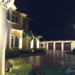 Residential Courtyard Outdoor and Exterior Landscape Lighting in Delray Beach