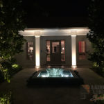 Residential Front Entry Outdoor and Exterior Landscape Lighting in Palm Beach