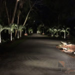 Residential Front Entry Drive Outdoor and Exterior Landscape Lighting in Stuart