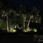 Residential Front Yard Outdoor and Exterior Landscape Lighting in Delray Beach
