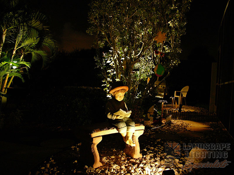Residential Statue Landscape Lighting in West Palm Beach